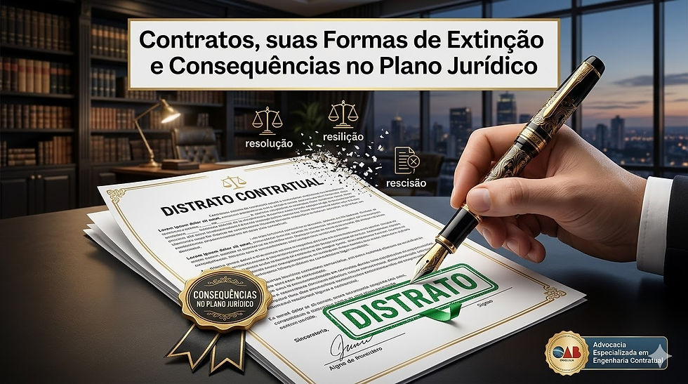 Contratos, suas Formas de Extinção e Consequências no Plano Jurídico