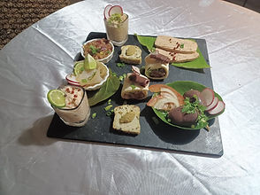 Plaisirs gourmands réveillon 2023 à la rose du brésil hôtel marie galante