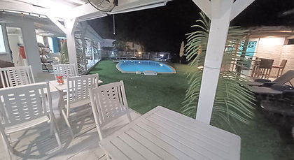 vue RESTAURANT BAR PISCINE la rose du brésil hôtel marie galante
