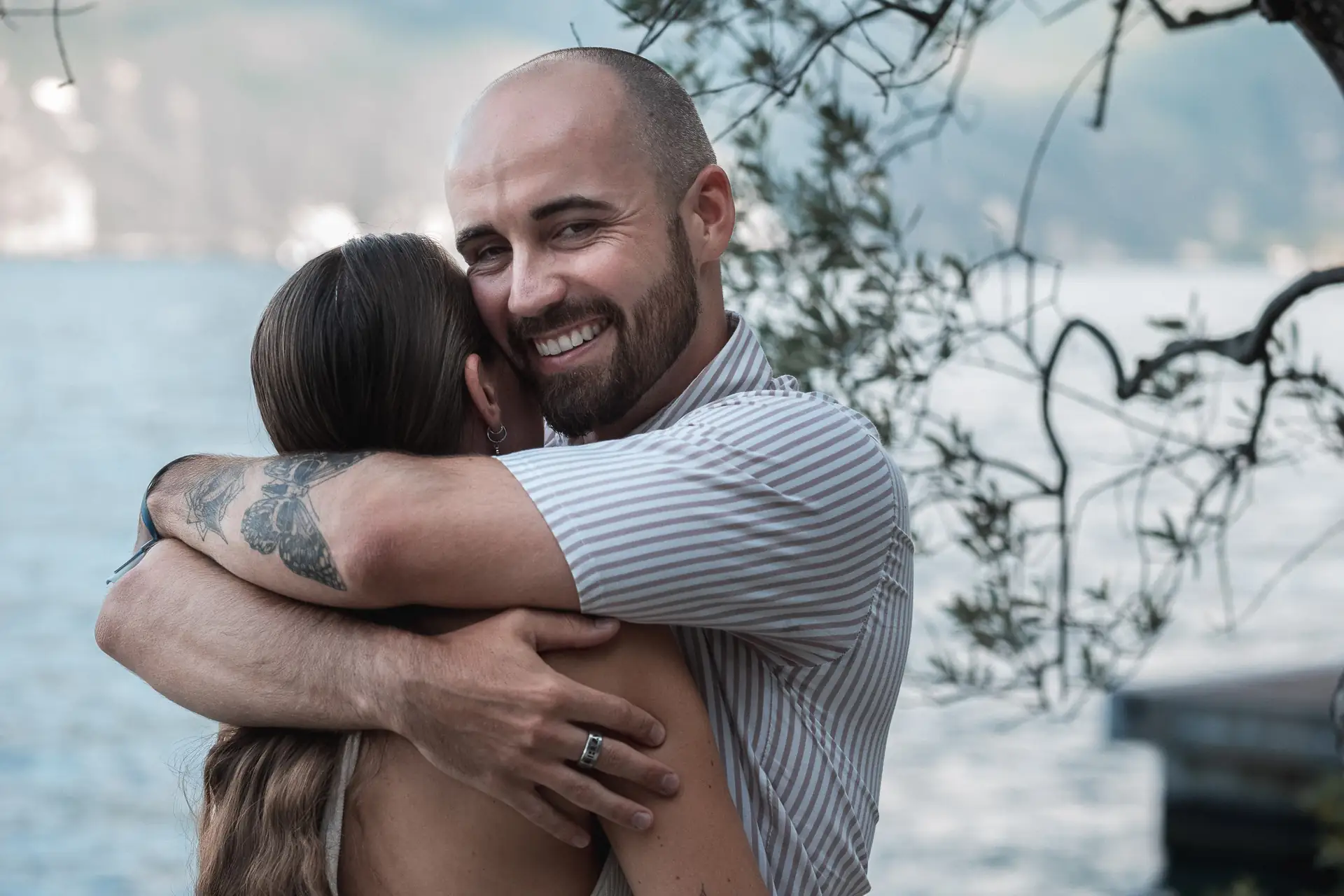 Limone sul Garda surprise proposal captured by wedding photographer Nick Gritti