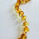 Thumbnail: New amber beaded Necklace 18inches 
