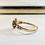 Thumbnail: 9ct Yellow gold Black sapphire Ring Size L1/2