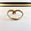 Thumbnail: 9ct yellow gold diamond Cross over Ring L1/2