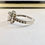 Thumbnail: 9ct White gold CZ ring Size K