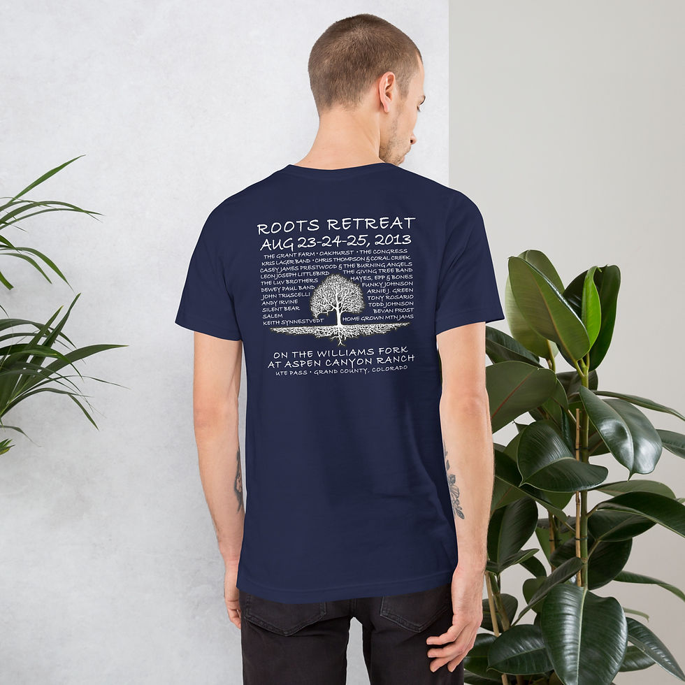Thumbnail: Roots Retreat Music Festival Unisex t-shirt