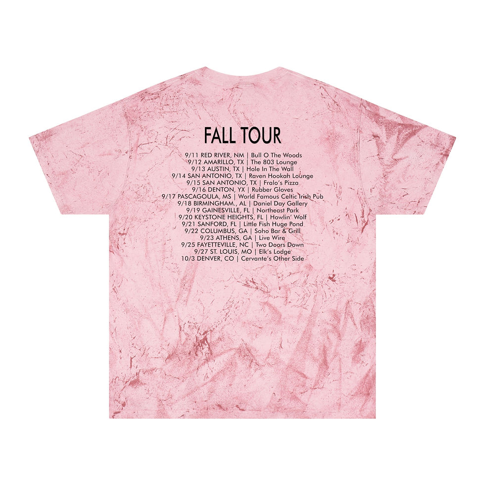 Thumbnail: Dewey Paul Band Fall Tour 2-sided Tie-Dye Tee Color Blast Unisex T-Shirt