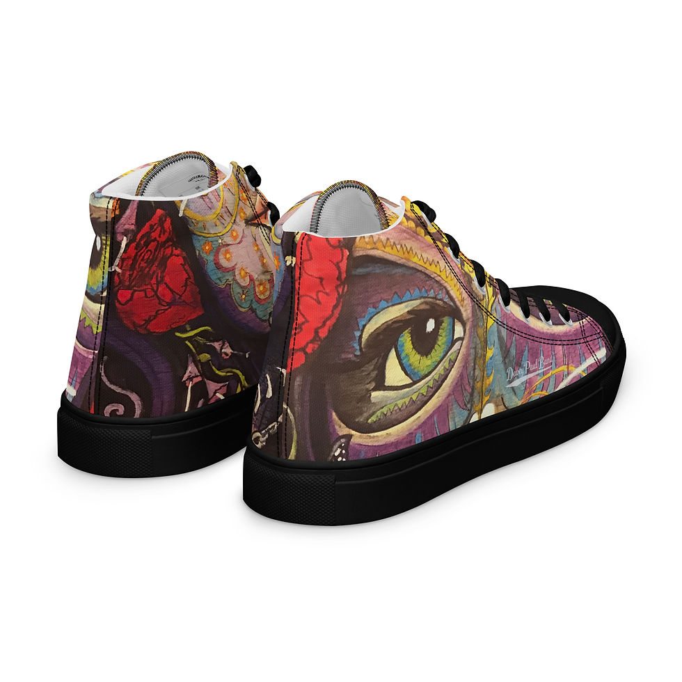 Thumbnail: Dewey Paul Band Men’s high top canvas shoes