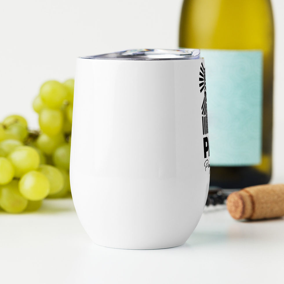 Thumbnail: PAIFF Puerto Aventuras Mexico Film Festival 2 logos Wine tumbler