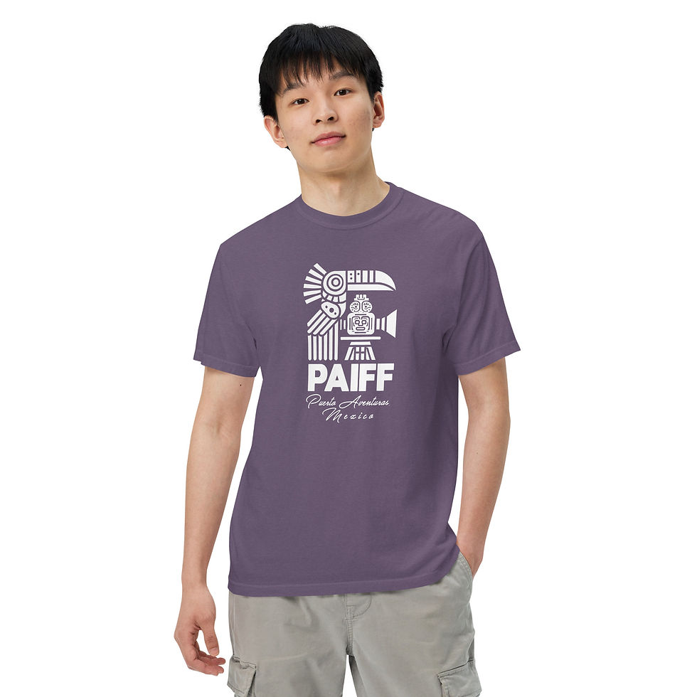 Thumbnail: PAIFF Puerto Aventuras MX Film Fest Unisex garment-dyed heavyweight t-shirt