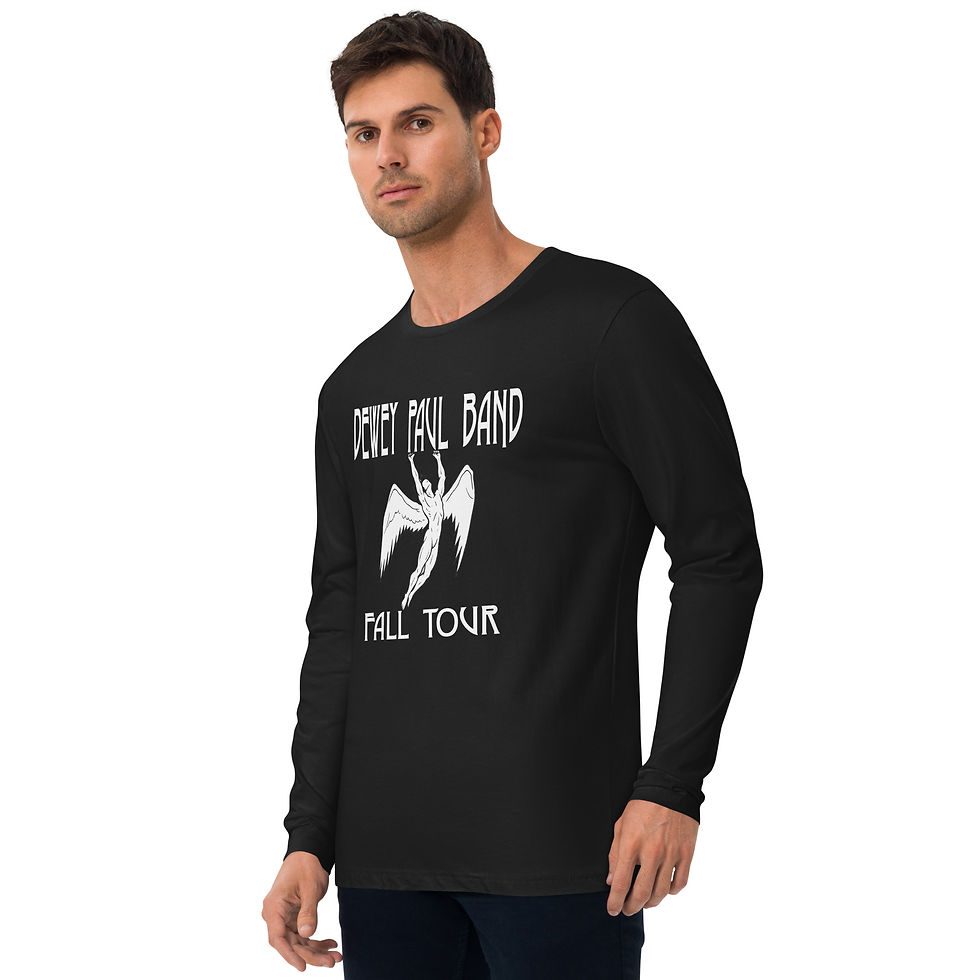 Thumbnail: Dewey Paul Band Fall Tour 2-sided Long Sleeve Fitted Crew