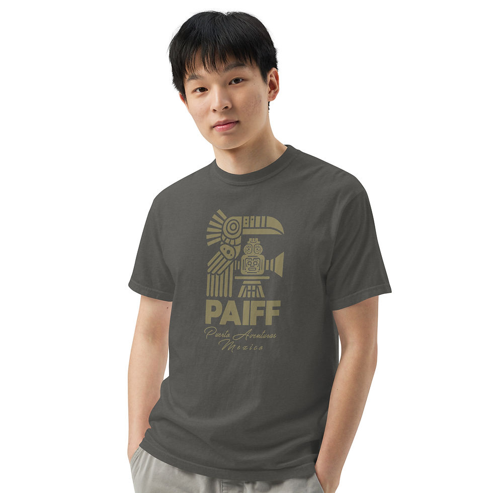 Thumbnail: PAIFF Puerto Aventuras MX Film Fest Unisex garment-dyed heavyweight t-shirt