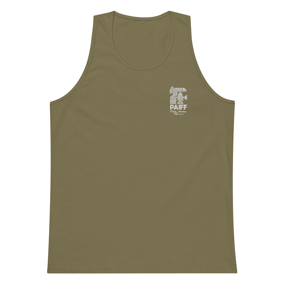 Thumbnail: PAIFF Puerto Aventuras Mexico Film Festival Embroidered Men’s premium tank top