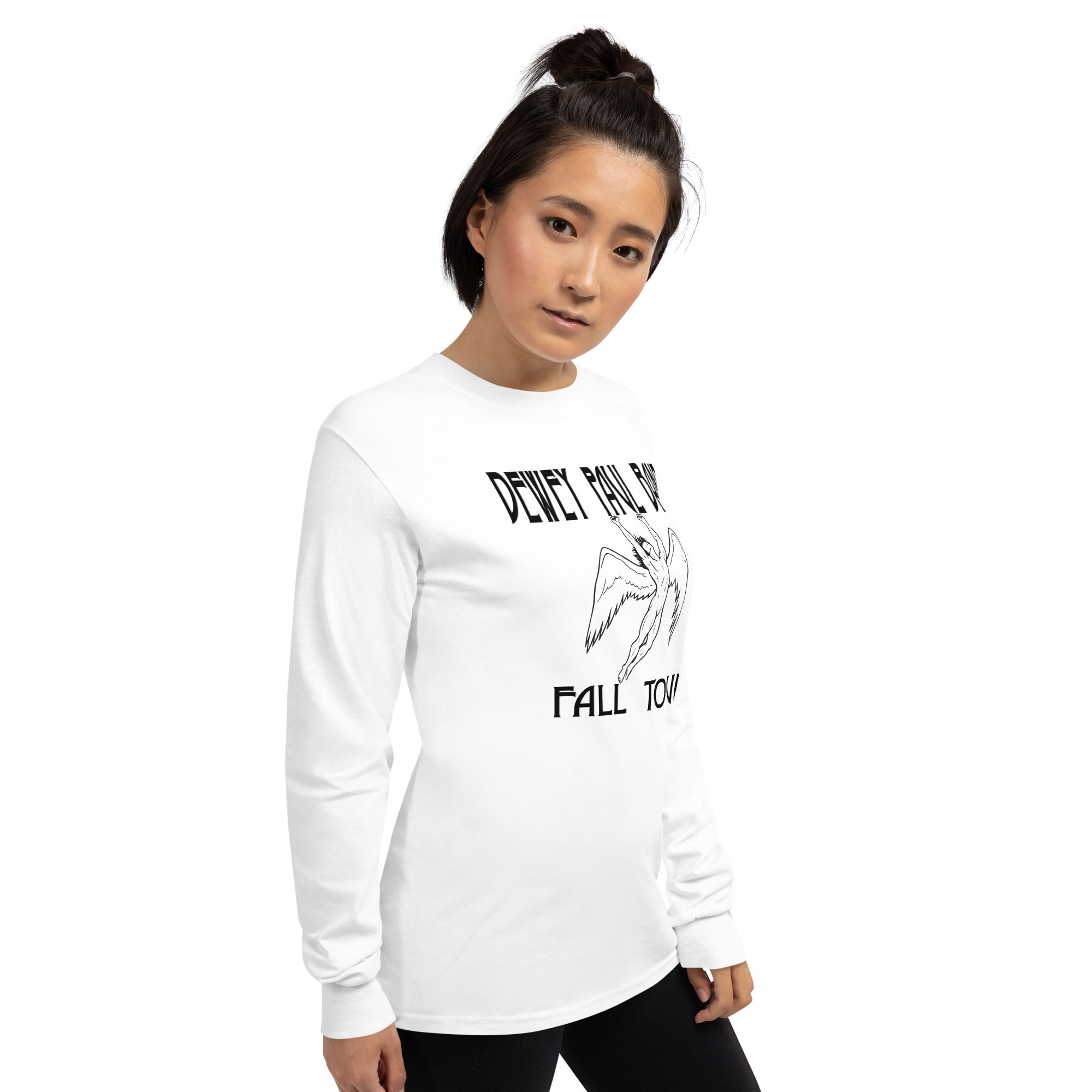 Dewey Paul Band 2-sided Fall Tour Men’s Long Sleeve White Shirt