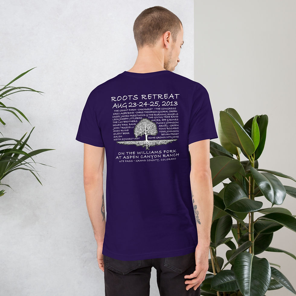 Thumbnail: Roots Retreat Music Festival Unisex t-shirt
