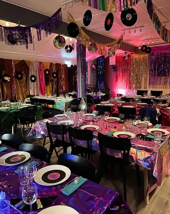 decorated party room