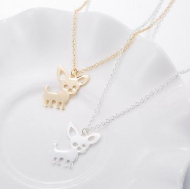 Animal Necklace and Earring Set with Copper Chain