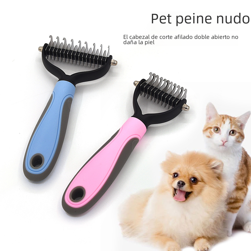 🐶 【Compre 1 y obtenga 1 gratis, 2 piezas】 Cepillo de doble cara para el aseo de