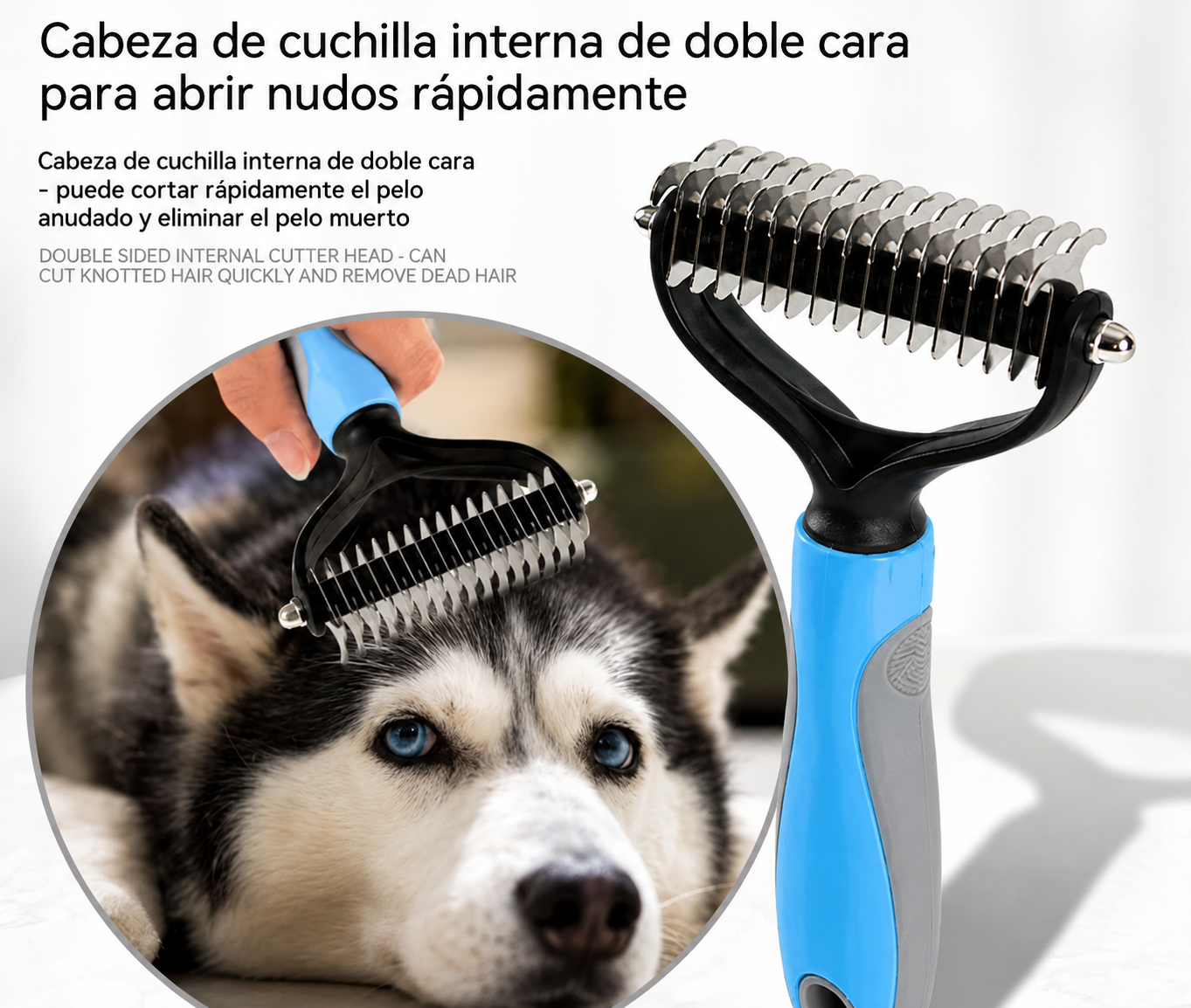 🐶 【Compre 1 y obtenga 1 gratis, 2 piezas】 Cepillo de doble cara para el aseo de