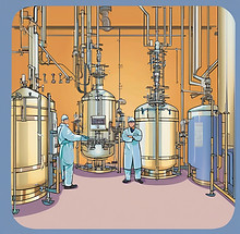 pharma professional image with productio