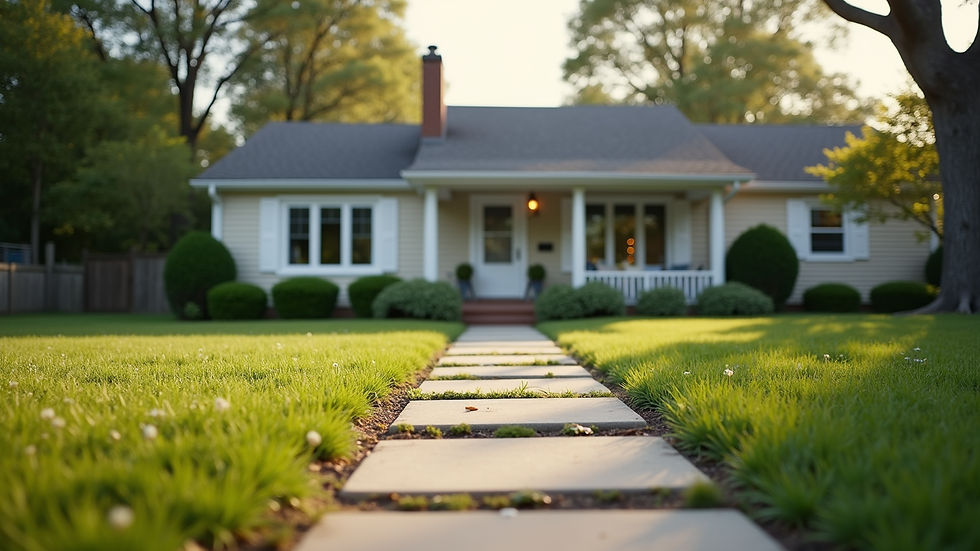 Eye-level view of a well-maintained rental property