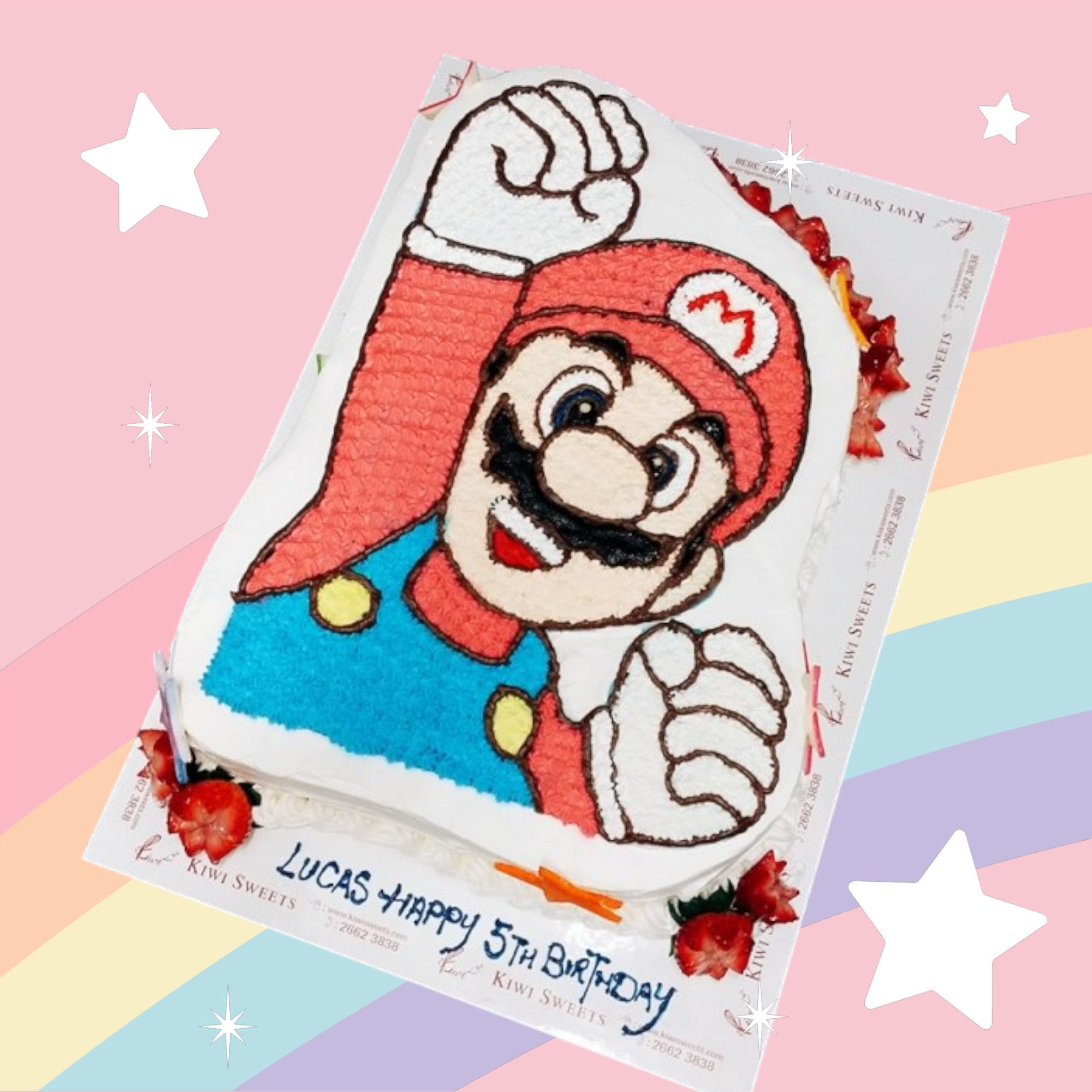 2D Cream Top - Mario