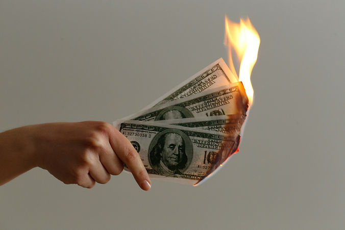 Money burning