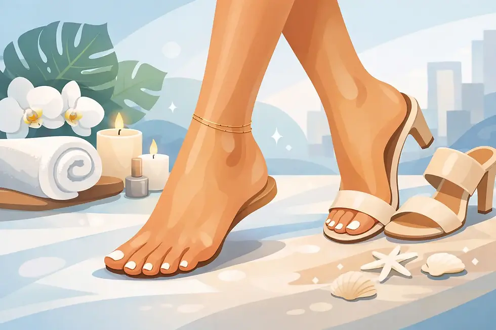 Pedichiura premium care se vede la fiecare pas