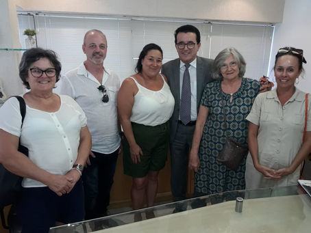 Deputado Hélio Costa com representantes da Trindade (ATMT), Santa Mônica e Balneário Daniela