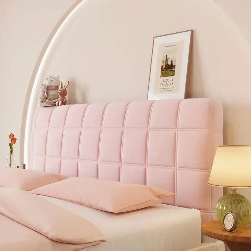 Thumbnail: Headboard Cover Queen Size, Stretch Velvet Head Board Slipcover, Dustproof Bed