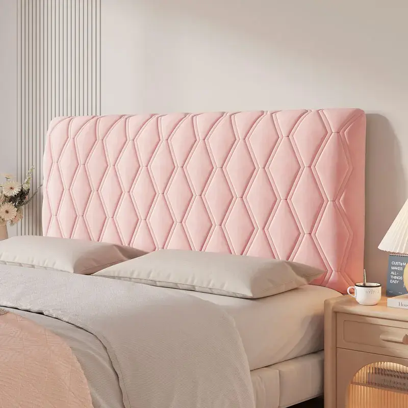Miniaturbild: Headboard Cover Queen Size, Stretch Velvet Head Board Slipcover, Dustproof Bed
