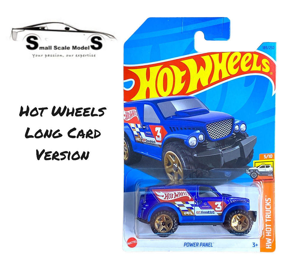 Power Panel Hot Wheels model - Long Card