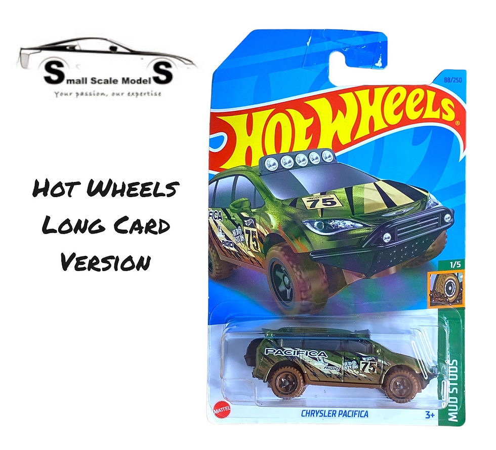 Chrysler Pacifica Hot Wheels Diecast Model Long Card