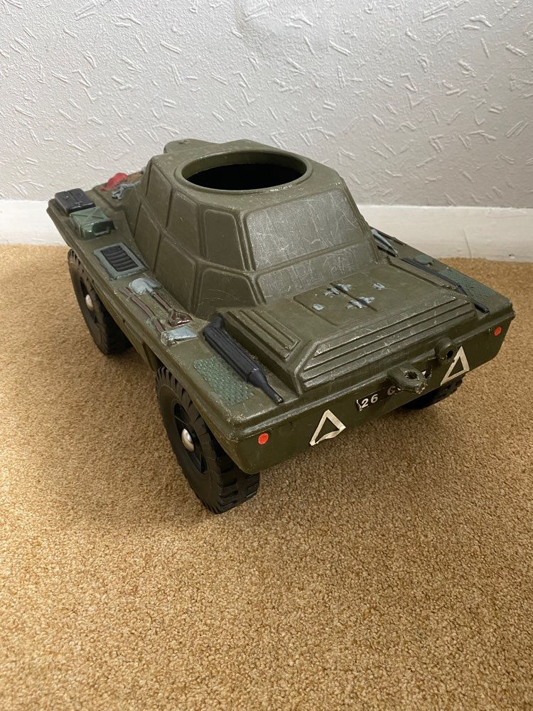 Thumbnail: Rare Cherilea Toys - Vintage Action Man Tank Rear side