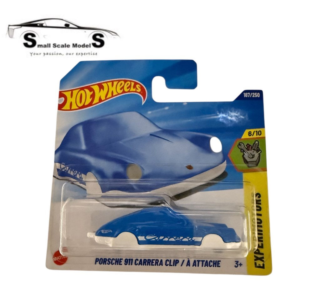 Hot Wheels Porsche 911 Carrera Clip - Blue