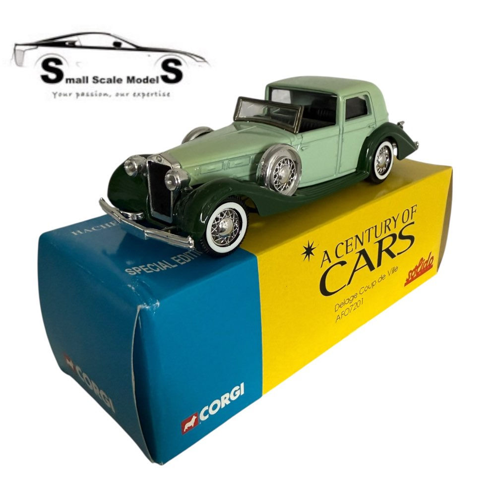 Corgi A Century of Cars Delage Coupe De Ville AFO7201 diecast model in display box