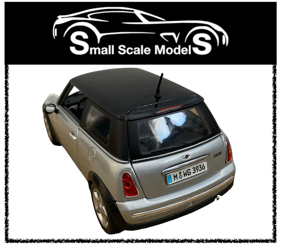 Thumbnail: 1:18 Scale Silver Mini Cooper Maisto Diecast Model