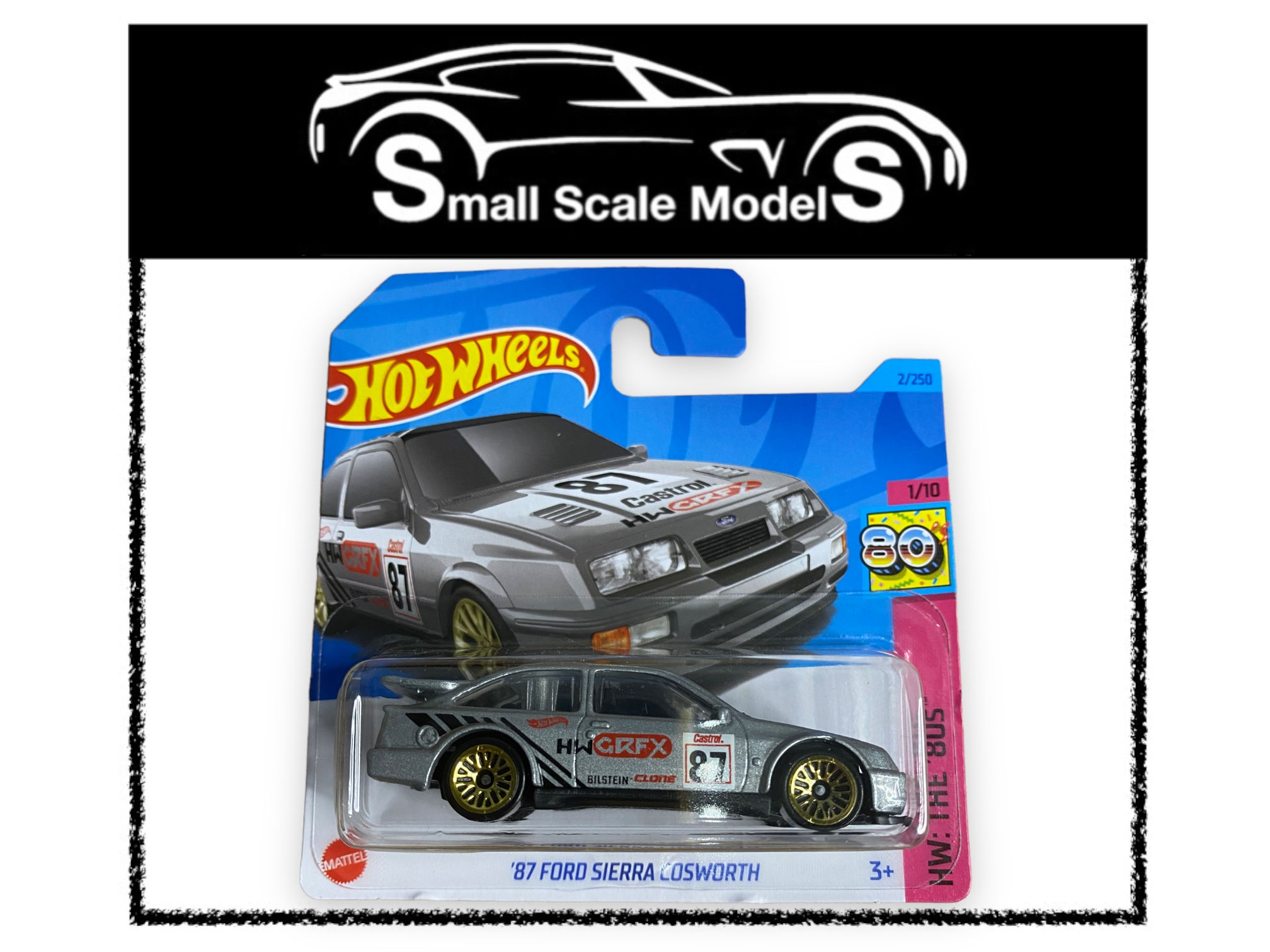 Hot Wheels Diecast Model Toy - The 80’s - 1987 Ford Sierra RS Cosworth