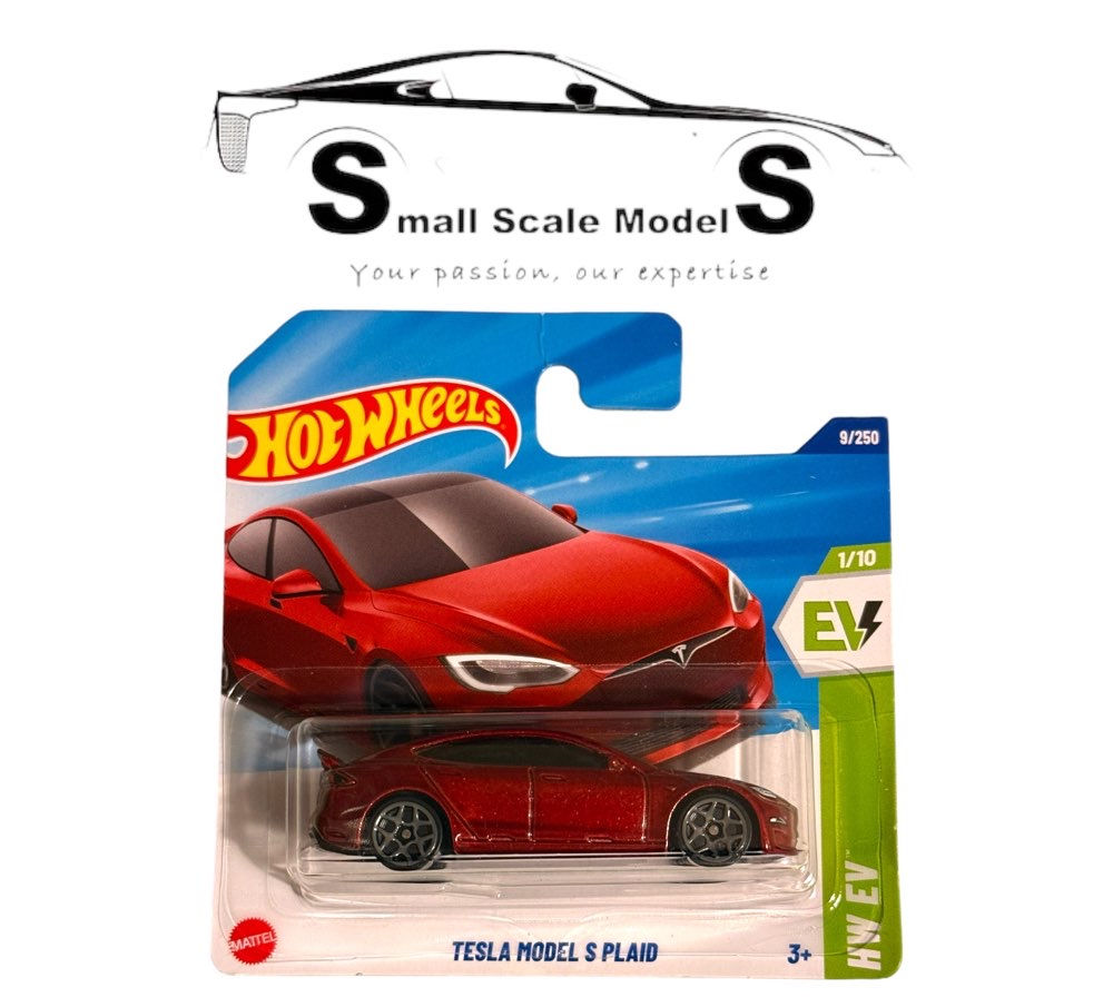 Hot Wheels Diecast Model - Tesla Model S Plaid