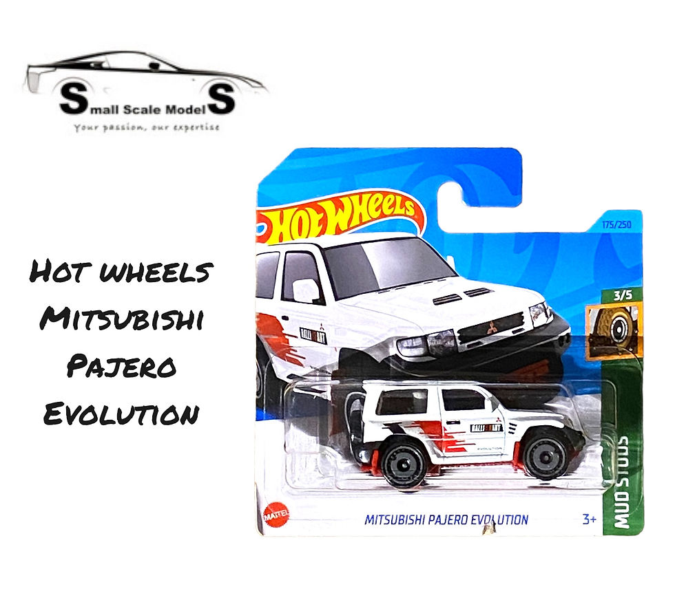 Mitsubishi Pajero Evol ution Hot Wheels Diecast Model in White