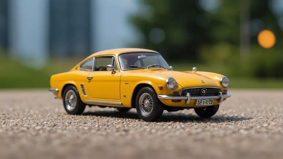 An example of the rule of thirds in diecast model photography
