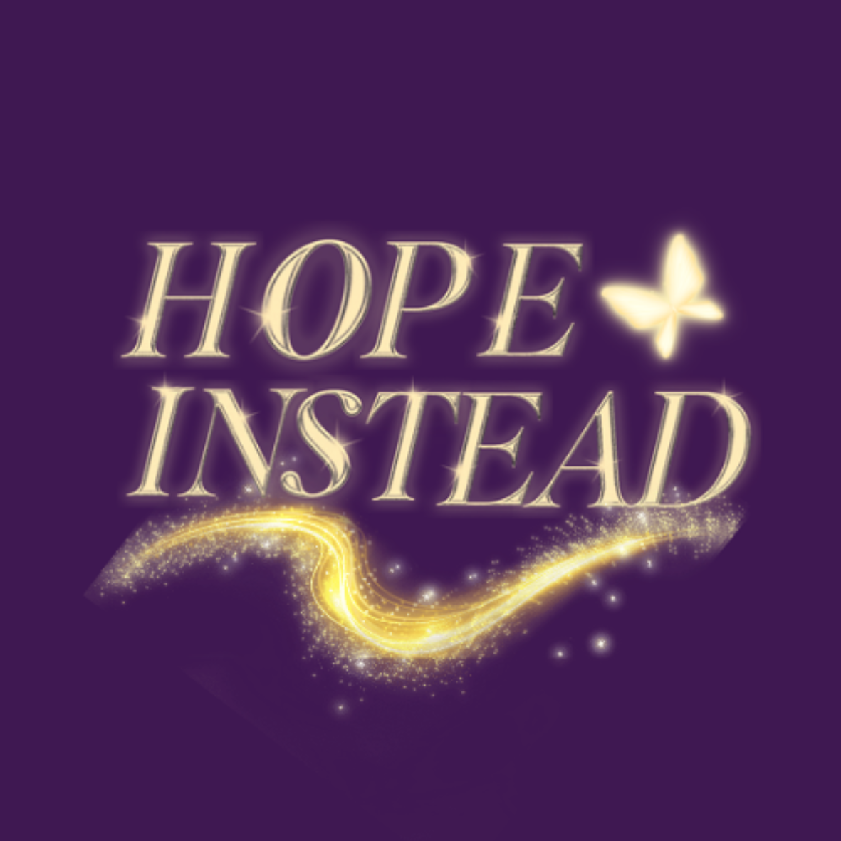 Hope Instead Logo-Aufkleber (Kreis)