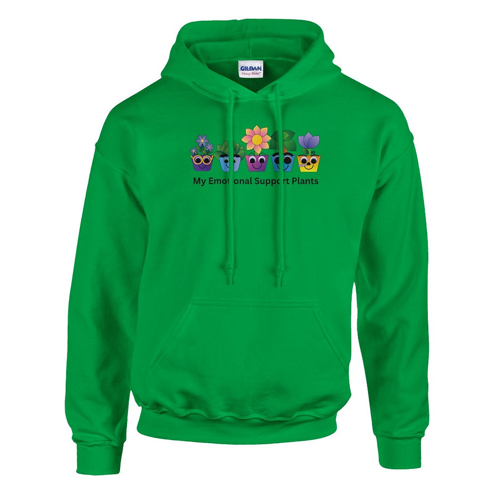 Miniaturbild: Hoodie mit emotionaler Unterstützungspflanze