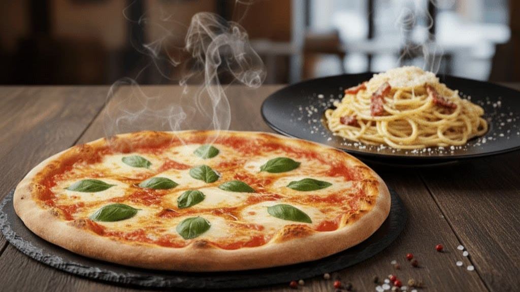 Arranged Food and Objects