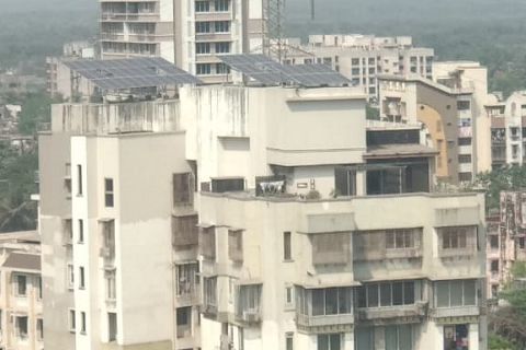 Rooftop Solar installed at Raji Building Mumbai by Avishakti Solar