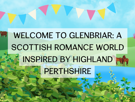 Colorful display of The Glenbriar Series by Margaret Amatt romance author