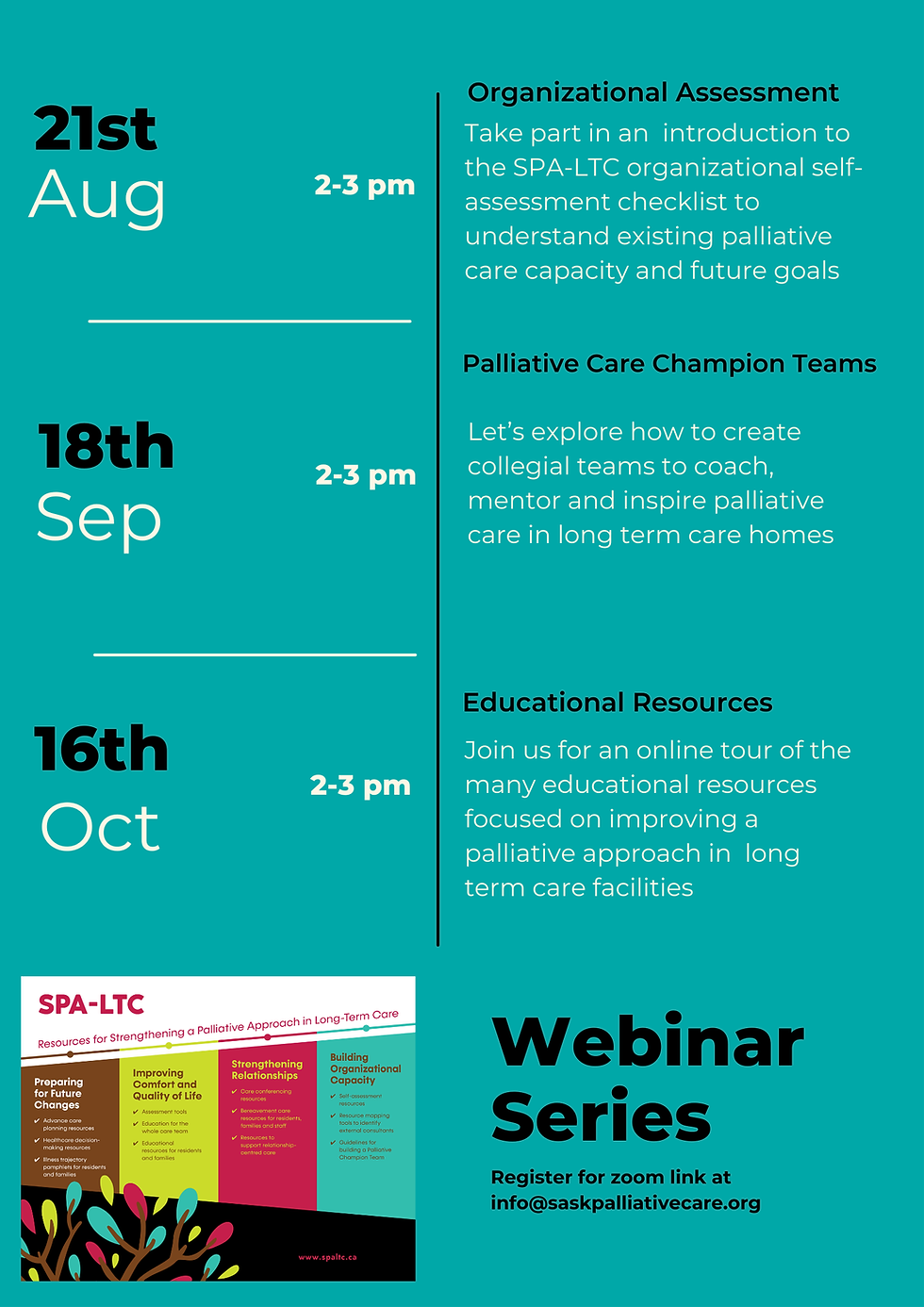 More palliative care education and networking opportunities!