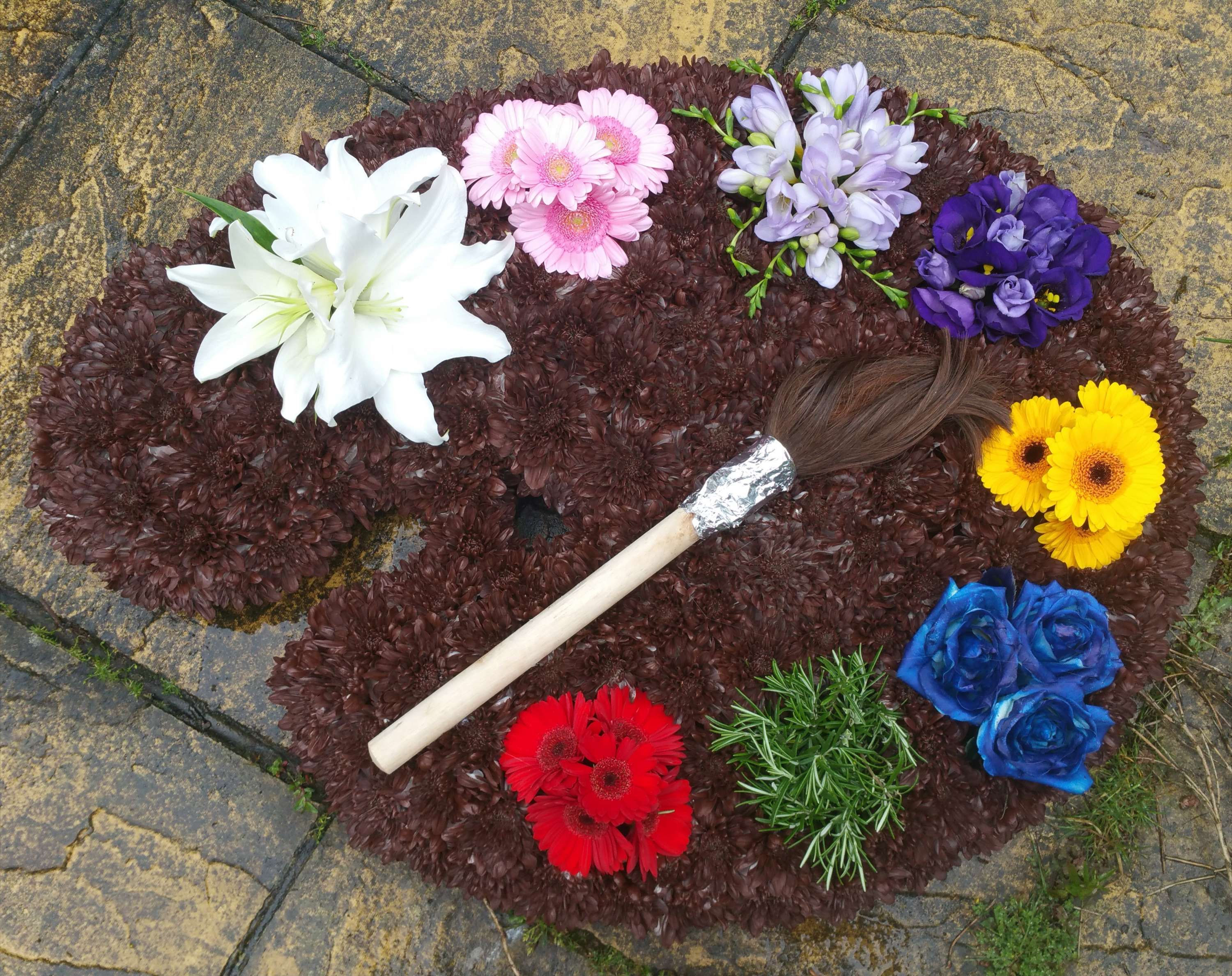 Artists paint palette