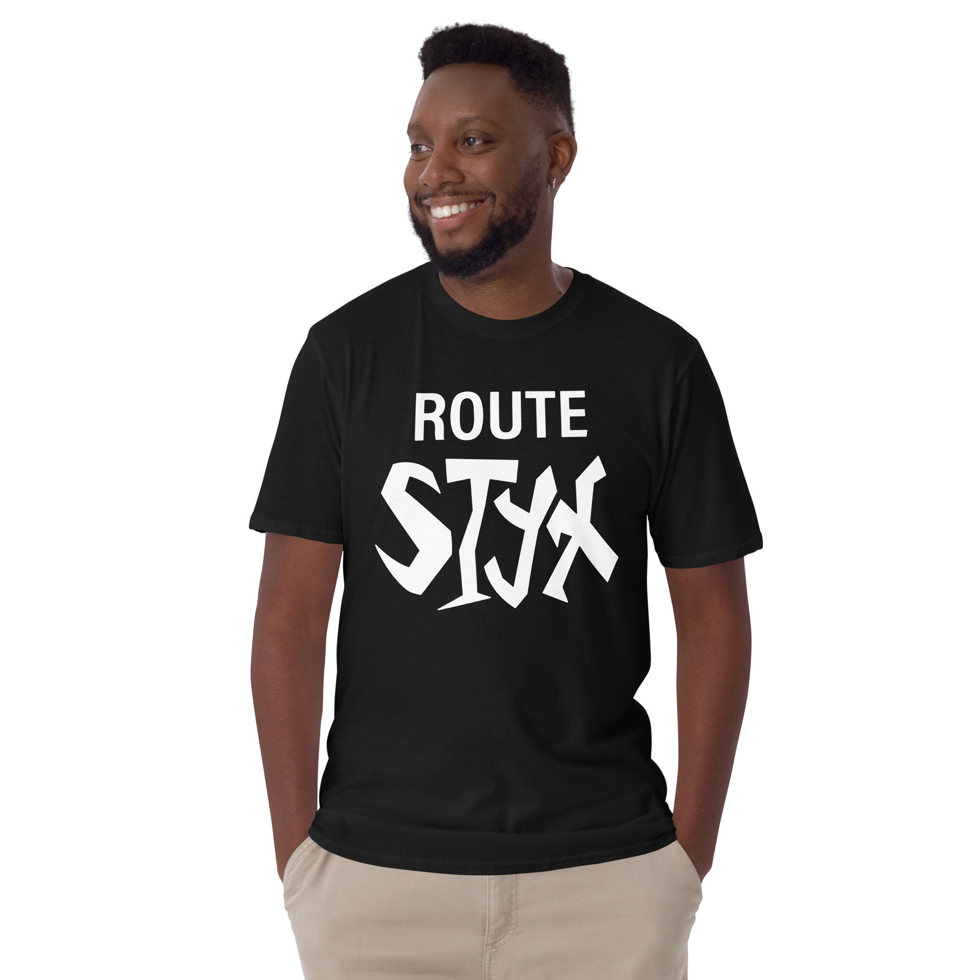 Route Styx inverted logo shirt