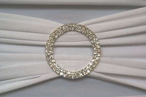 Diamant brosh med satin tyg