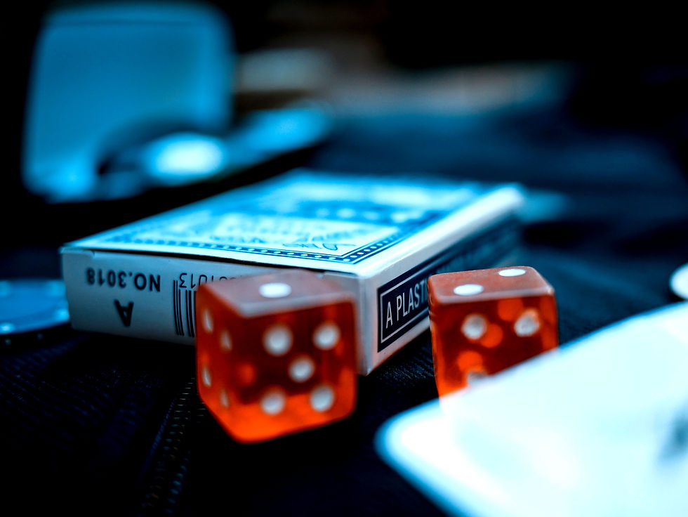 cards and dice gambling